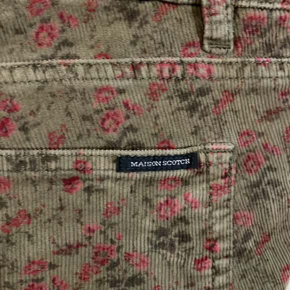 Maison Scotch Floral Print Corduroy Pants Size 31 - Picture 11 of 16